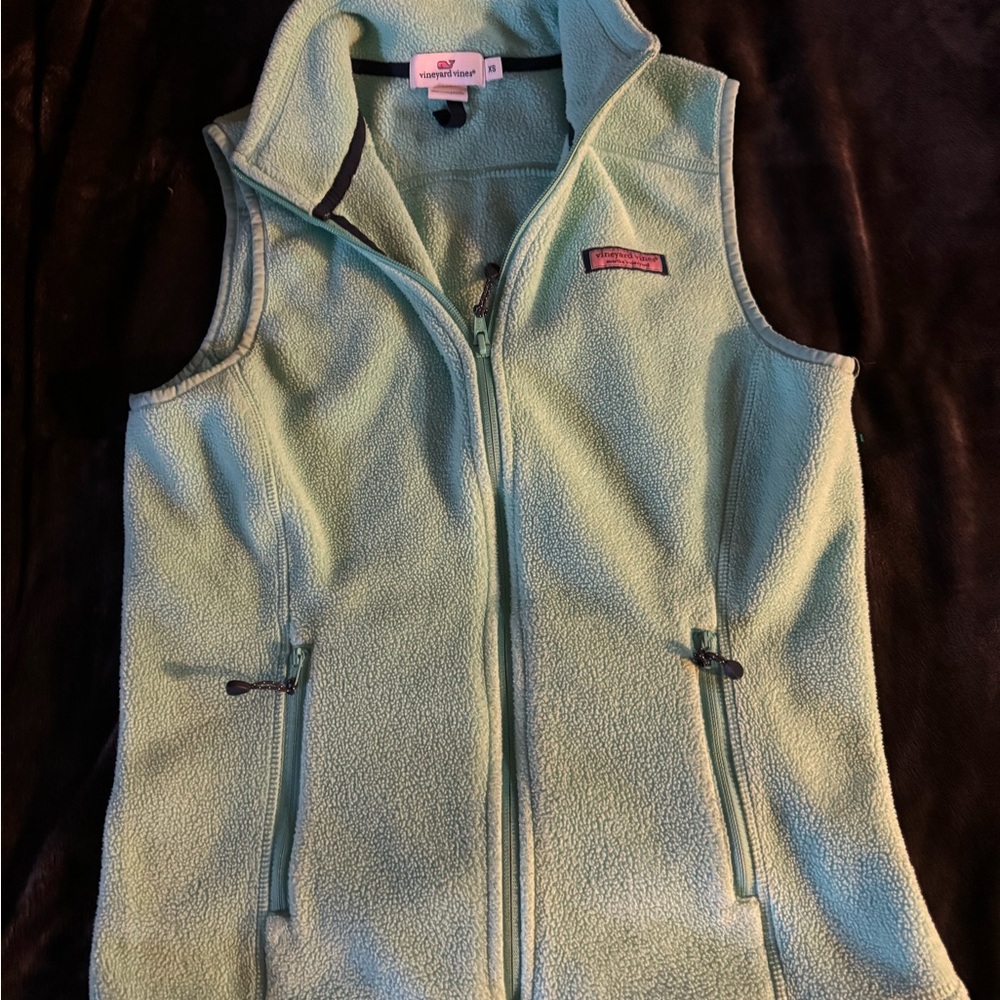 Mint Green Fleece Vest